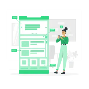 Mobile UX Illustration