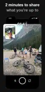2 minutes to post on bereal