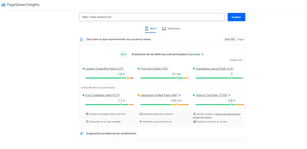 google page speed