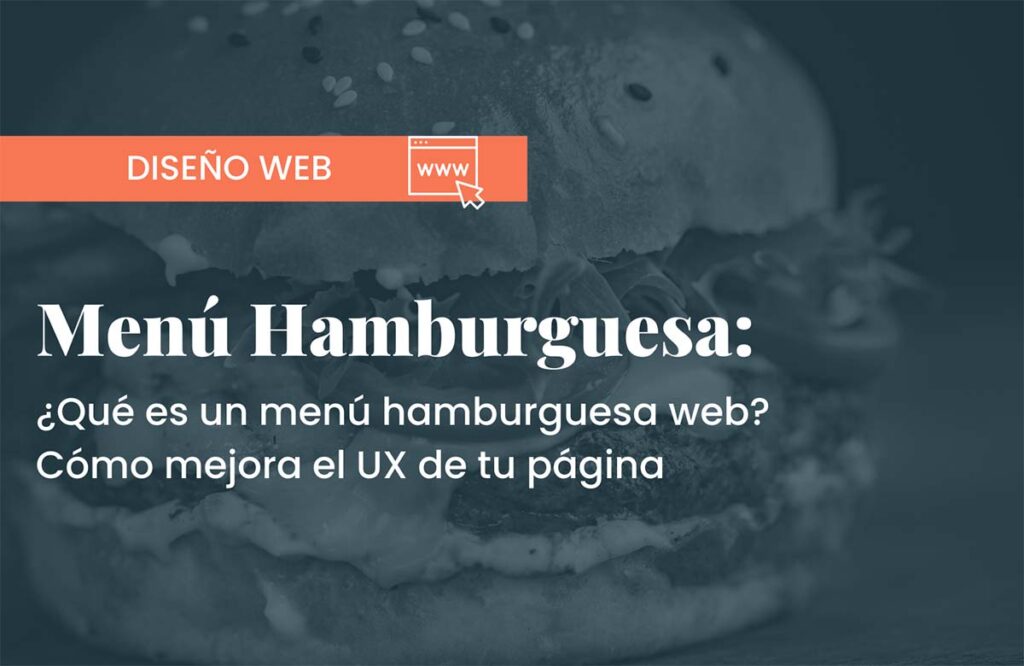 menú hamburguesa web